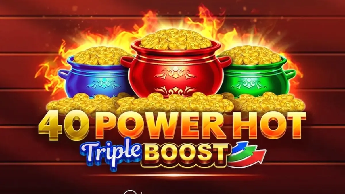 Ang interface ng 40 Power Hot Triple Boost slot machine