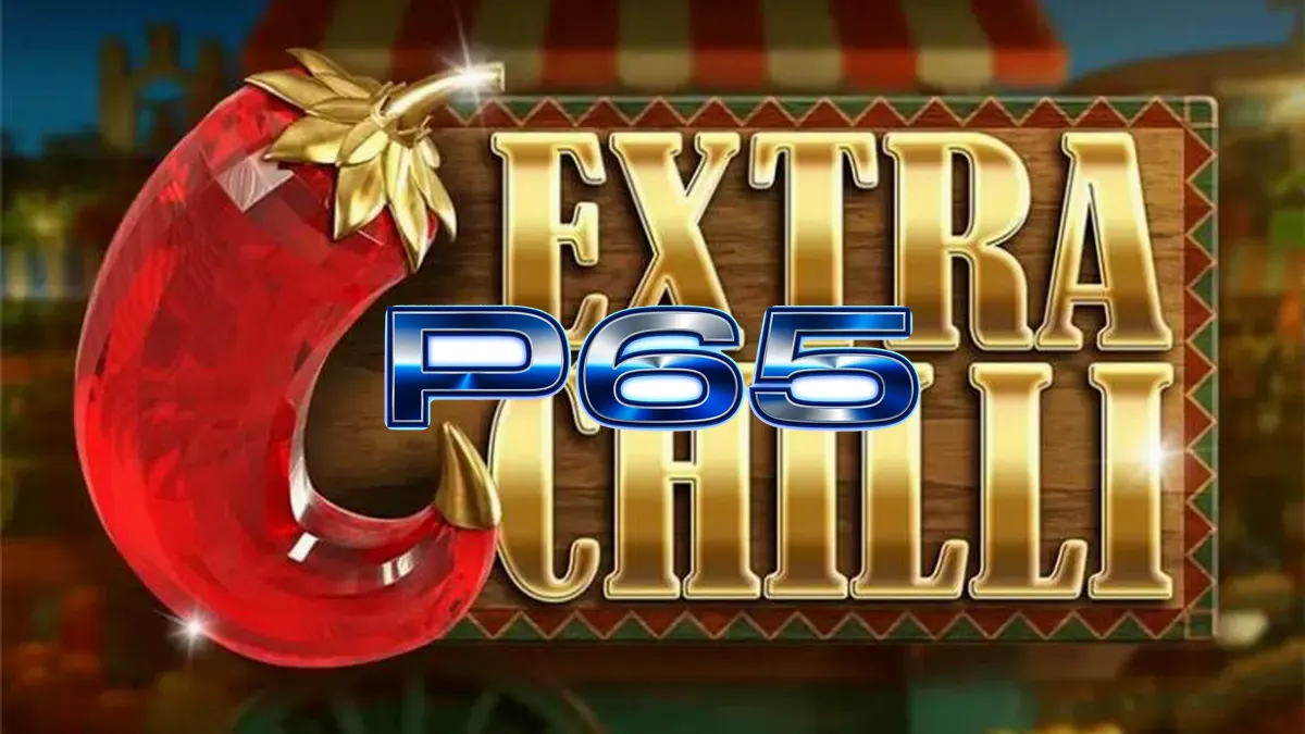 Ang makulay at masiglang interface ng Extra Chilli slot na nagpapakita ng mga simbolo ng sili at ang Megaways grid.